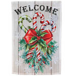 Welcome Candy Cane Garden Flag By Fox River™ Creations