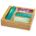 Bamboo Plastic Bag Organizer By Home Marketplace™