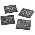 Personalized Home Sweet Home Slate Coasters, Set of 4