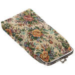 Snap Clasp Tapestry Eyeglass Case