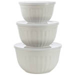 6-Pc. Nesting Ceramic-Look Storage Bowl Set by Chef's Pride™