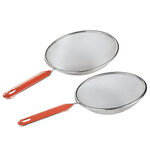 Metal Strainers with Handles, Set of 2
